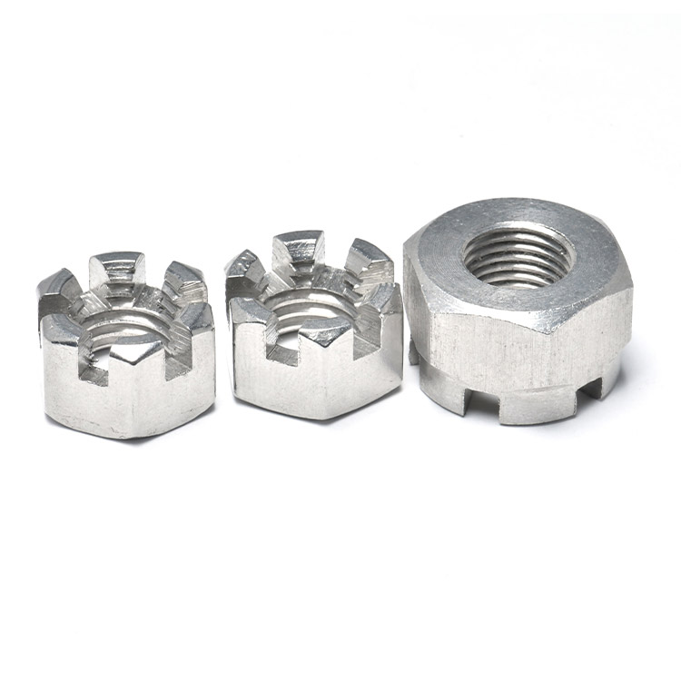 M3 M5 M6 M8 M10 Stainless Steel 304 316 Slotted Hex Hexagon Nut