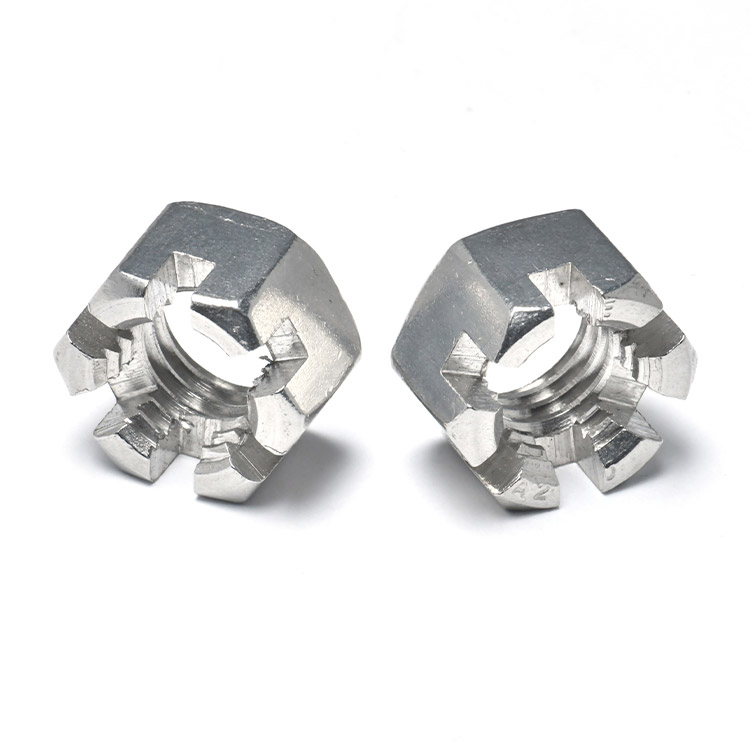 M3 M5 M6 M8 M10 Stainless Steel 304 316 Slotted Hex Hexagon Nut