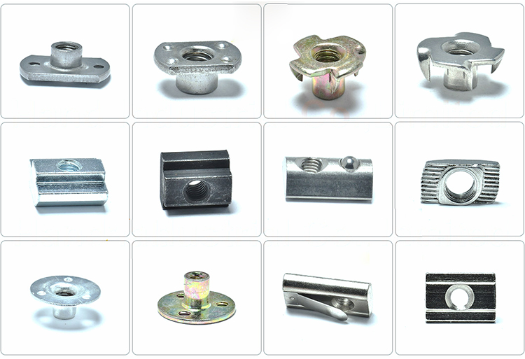 M6 Steel Two Holes Slab Base Weld T-Nuts