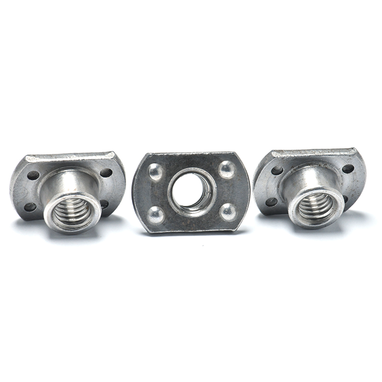 M6 Steel Two Holes Slab Base Weld T-Nuts