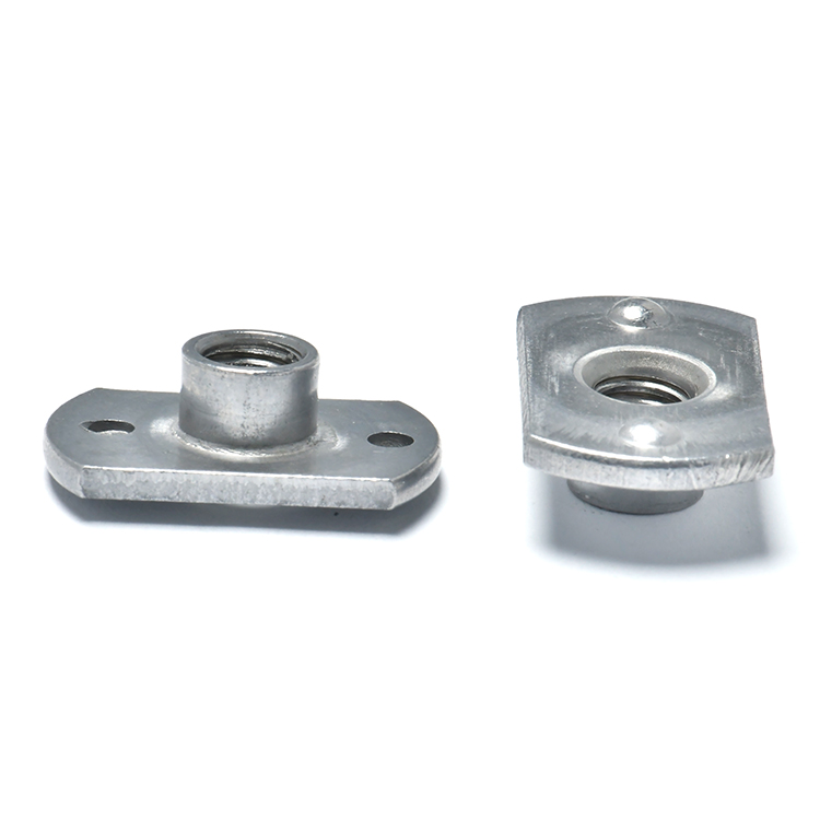 M6 Steel Two Holes Slab Base Weld T-Nuts