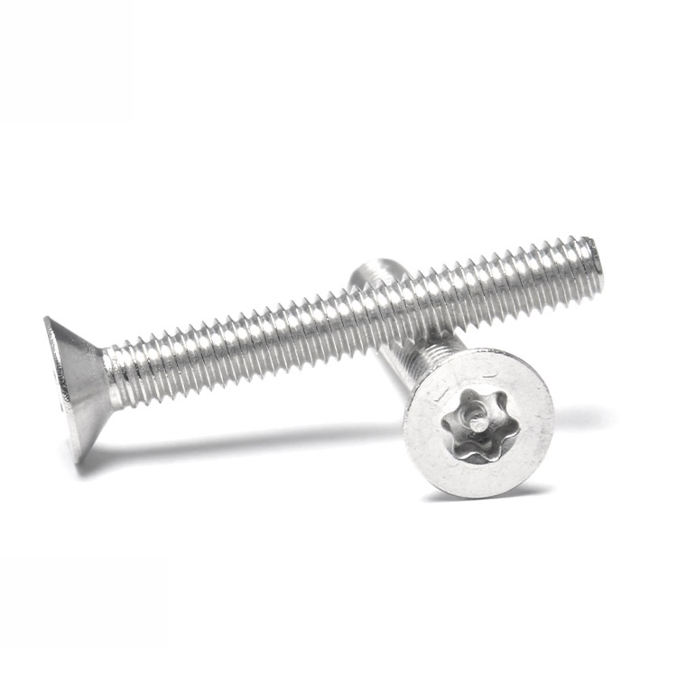 Supply Stainless Steel SS304 SS316 Countersunk Head Torx Screw Machine Screw With Pin