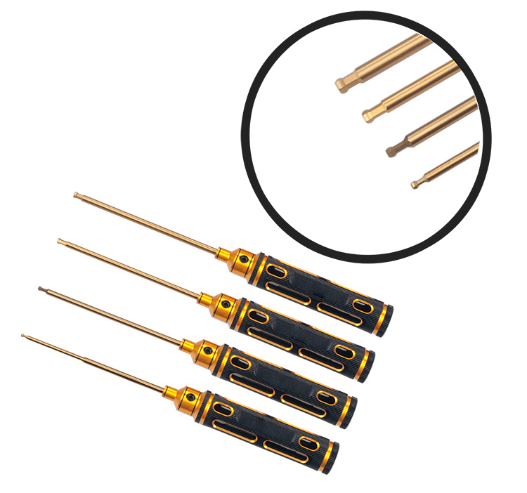 Hex Ball tip Screw driver Bits 1.5,2.0,2.5,3.0mm
