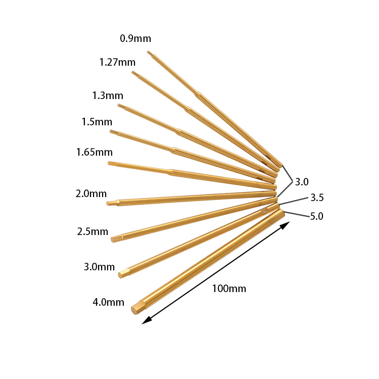 Titanium 0.9 / 1.27 / 1.3 / 1.5 / 1.65 / 2.0 / 2.5 / 3.0 / 4.0mm Hex Screwdriver Bit Repairing Tool For RC models