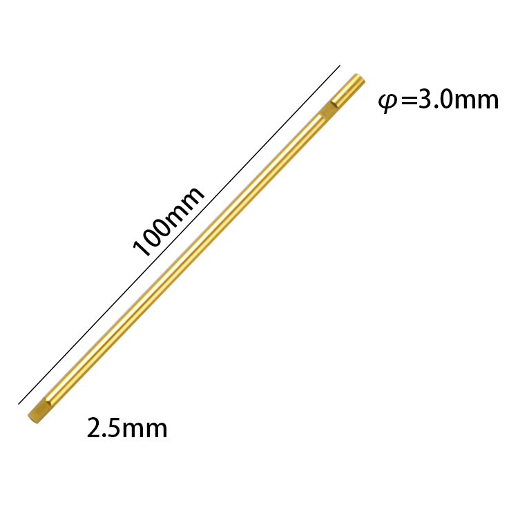 Titanium Hex Driver Bits 1.5,2.0,2.5,3.0mm