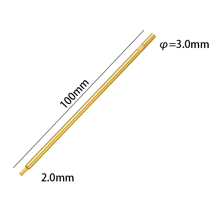 Titanium Hex Driver Bits 1.5,2.0,2.5,3.0mm