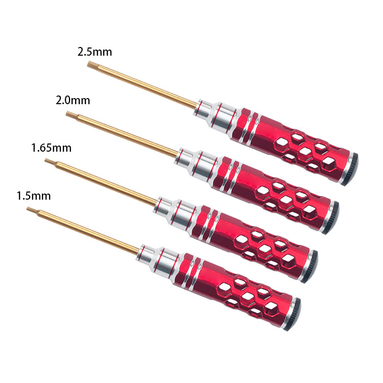 Titanium mini 0.9 / 1.27 / 1.3 / 1.5 / 2.0 / 2.5 / 3.0mm Hex Screwdriver Bit Repairing Tool For RC models