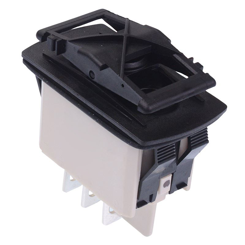 KR47CAKXXG (On)-Off-(On) Momentary Auto Rocker Switch DPDT IP68