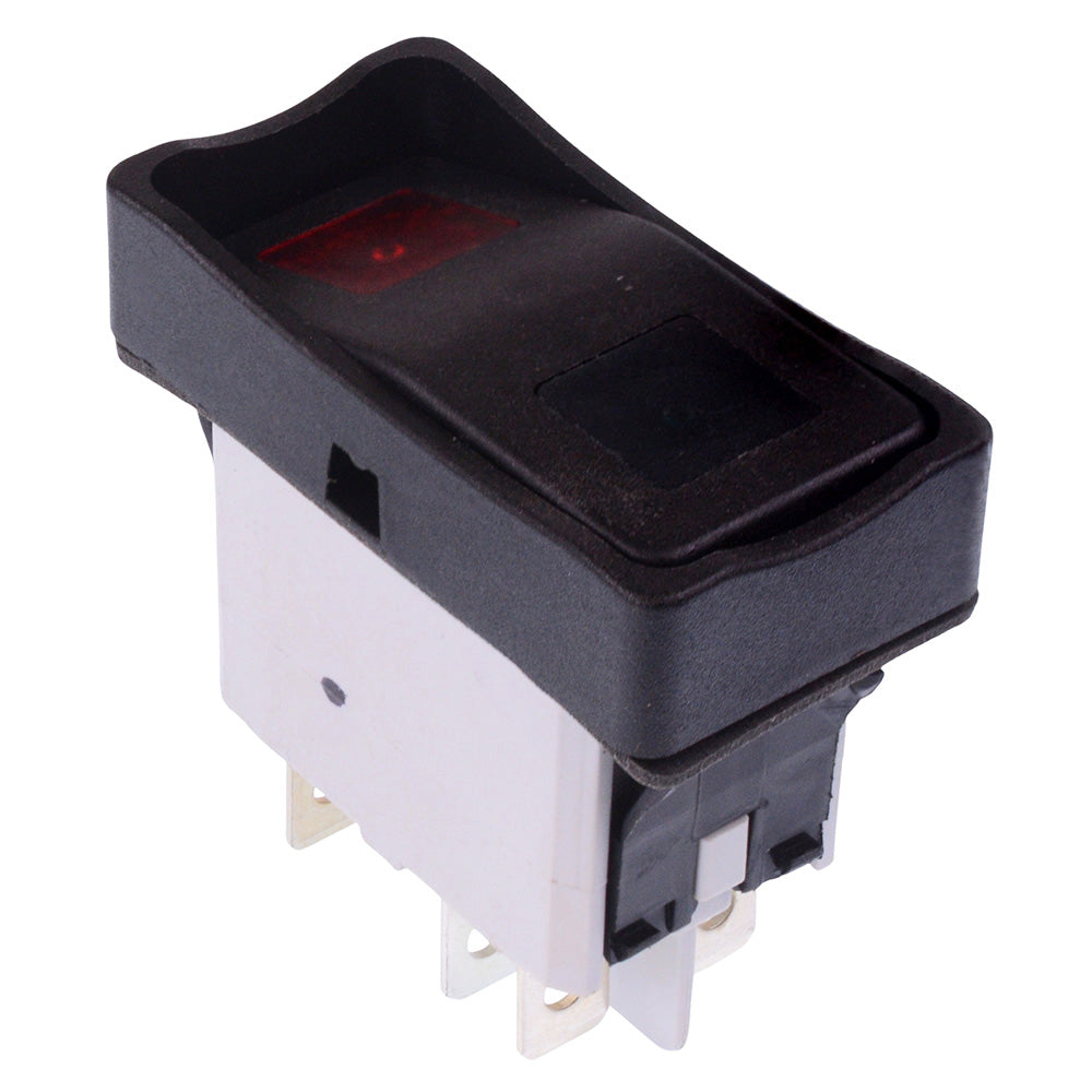 KG462A2KJA2836 On-On Green / Red 24V illuminated Automotive Rocker Switch DPDT IP65