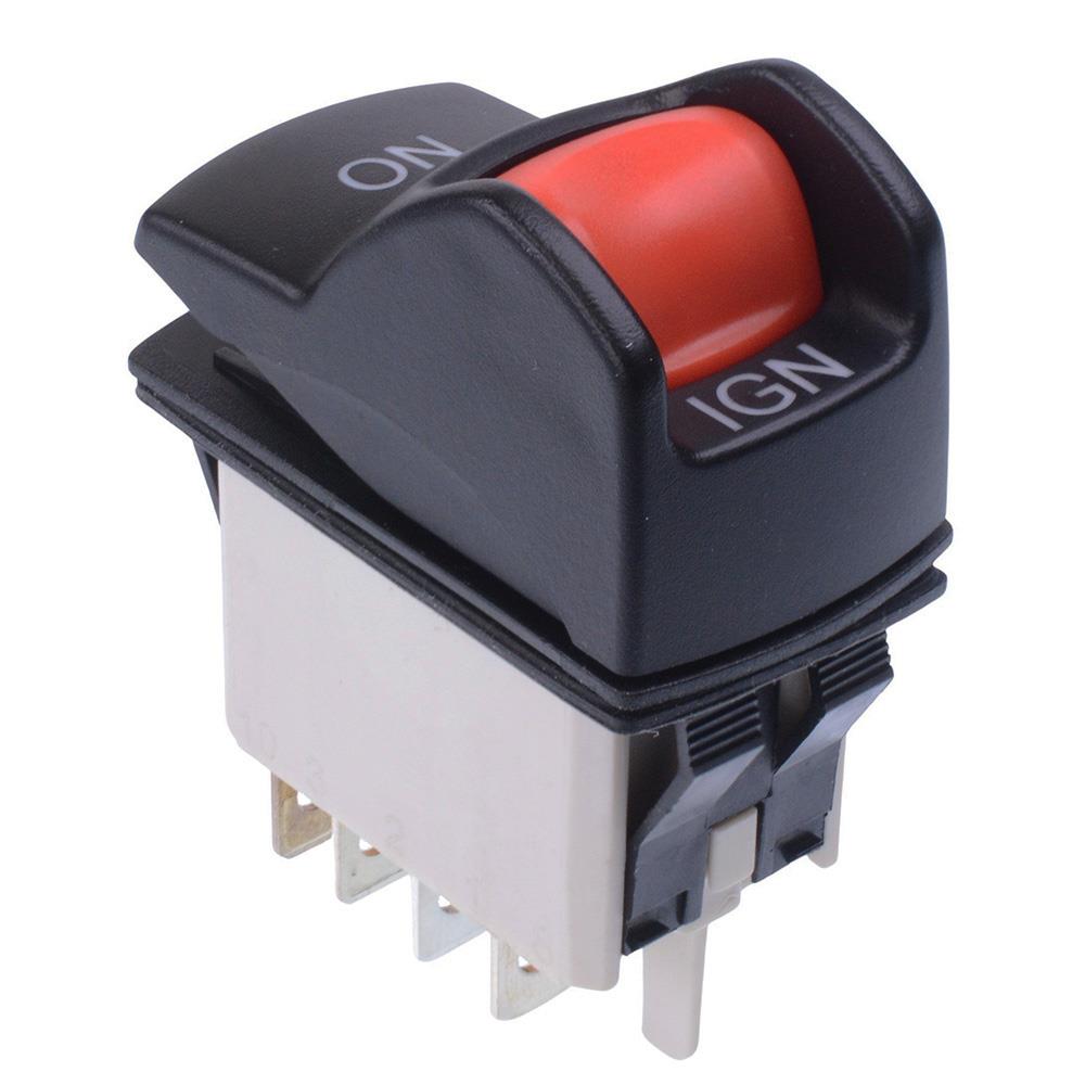 KL46CAKJG226SD501 On-On IGN Red 24V Locking Power Rocker Switch DPDT IP68