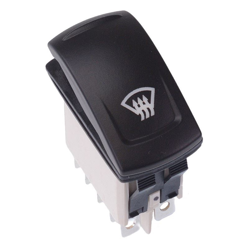 KR46CAKDDG22NXXXX20 Windshield Defroster Latching Red 12V LED Automotive Rocker Switch DPDT IP68