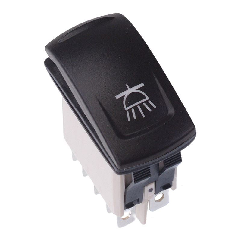KR46CAKDDG22NXXXX39 Working Spot Light Latching Red 12V LED Automotive Rocker Switch DPDT IP68