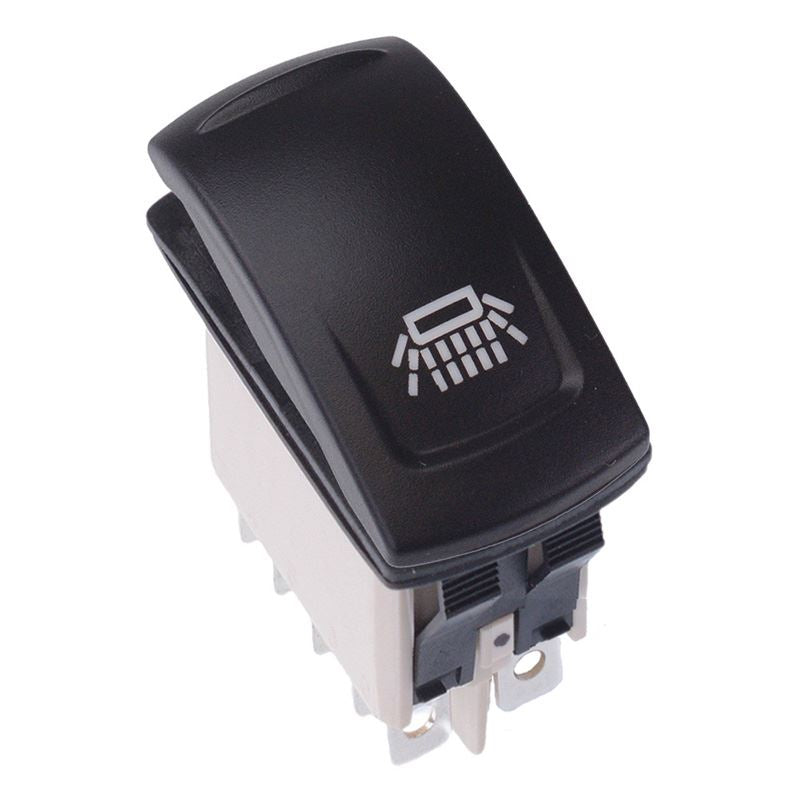 KR46CAKJJG22NXXXX14 Traveller Light Latching Red 24V LED Automotive Rocker Switch DPDT IP68