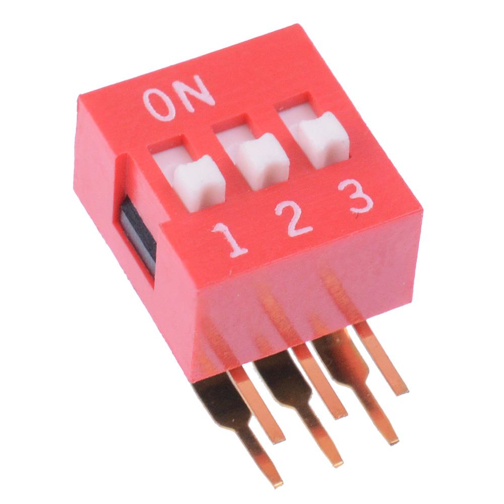 NDA03T 3-Way Right Angle DIP Switch SPST