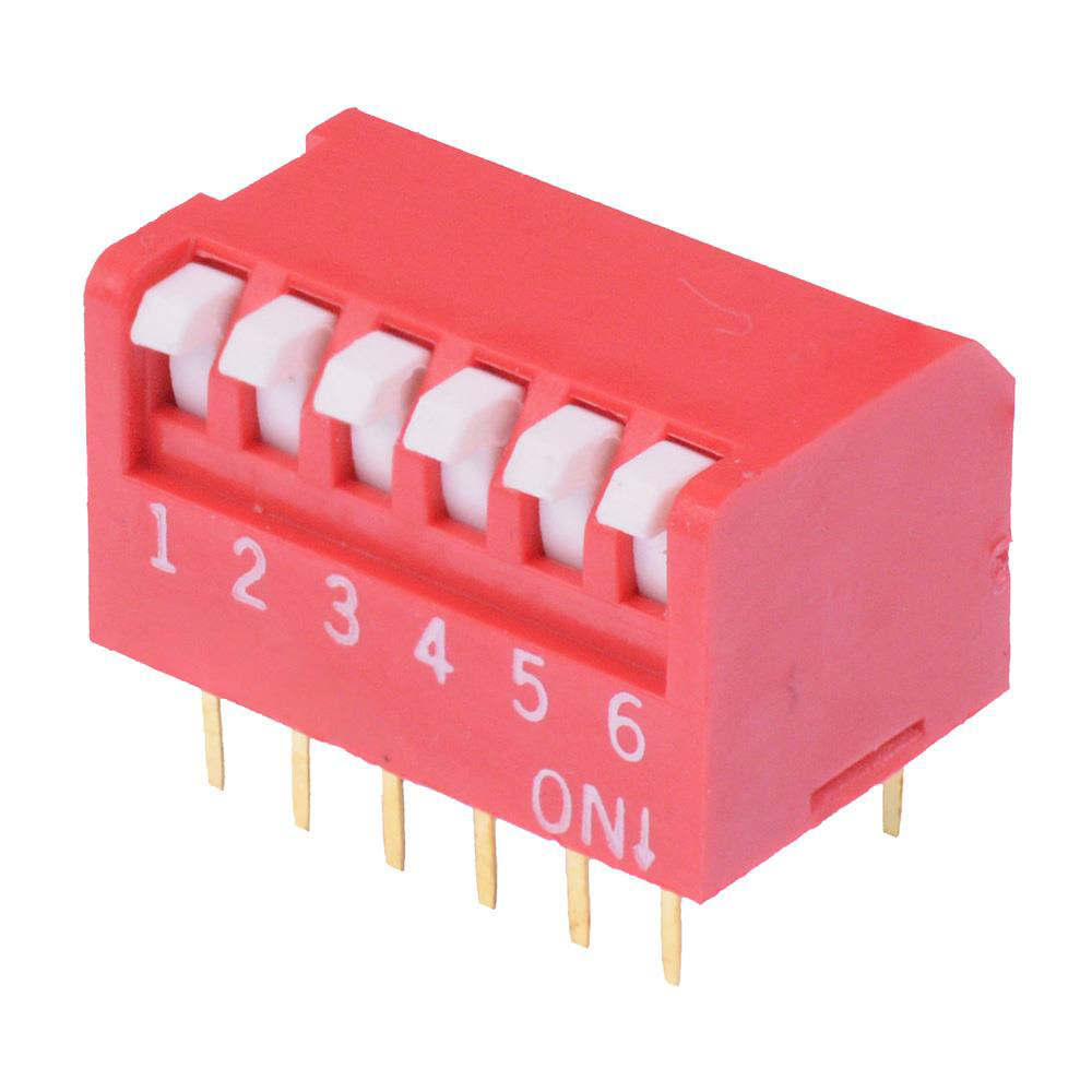 NDP06T 6-Way Piano DIP Switch SPST