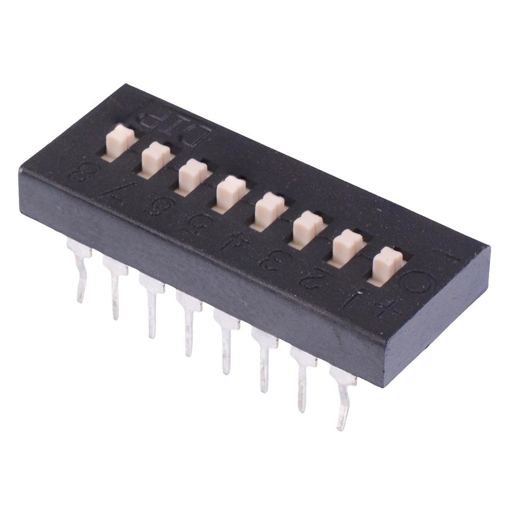 TDS08V 8 Way Tri-State DIP Switch 2.54mm