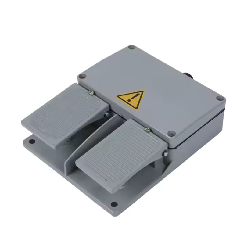 Heavy Duty Double Pedal Foot Switches 15A 250VAC Metal Button Power Switch