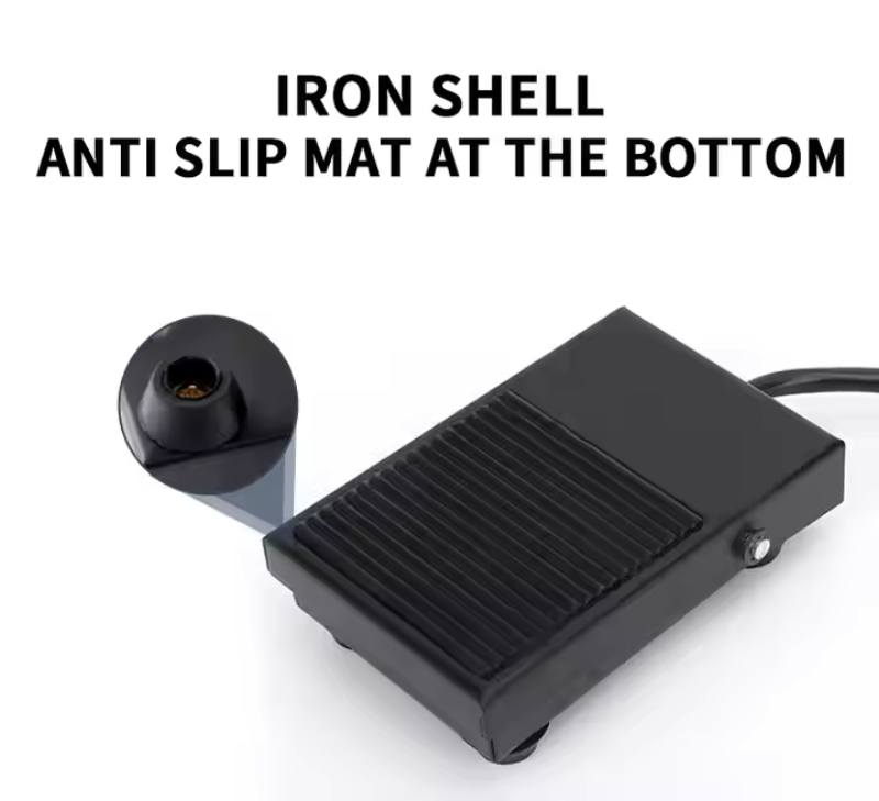 High Quality Foot Switches Iron FS-1 with 10cm Wires Metal Momentary Electric Power Foot Pedal Switch