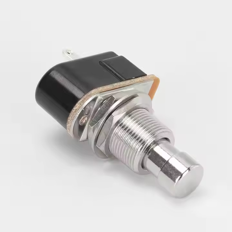 Metal Foot Switches Soft Touch Normally Open OFF-(ON) SPST Momentary 2 PIN Push Button Foot Pedal Switch for Guitar Effect