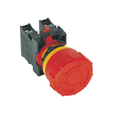 16/19/22mm SOCOJE EMO Metal/Plastic Emergency Stop Push Button Switch with box warning ring