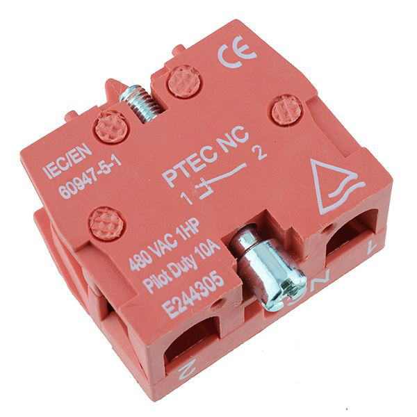PtecNC Contact Block Normally Closed