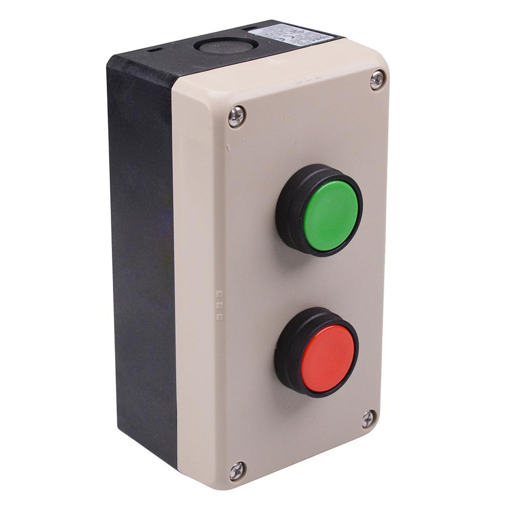 Red and Green 22mm Momentary Push Button Switches Control Station 2NO-1NC IP65