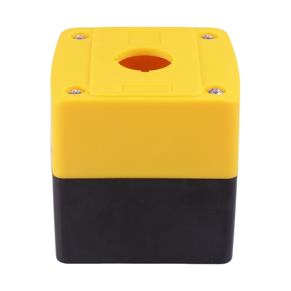 Yellow/Black 1 Hole 22mm Control Station Box Enclosure IP65