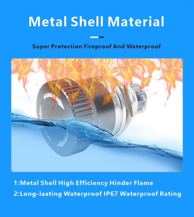 1NO 1NC Mushroom Push Stop Emergency Stop Switches Emergency Button 5V/225V Push Button Switch