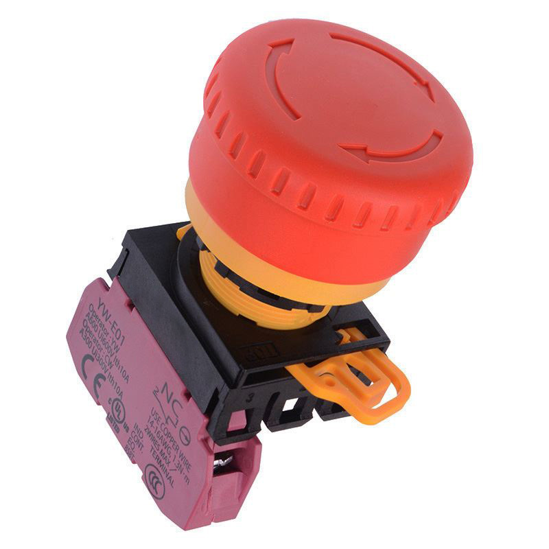 22mm Emergency Stop Switch 1NC YW1B-V4E01R