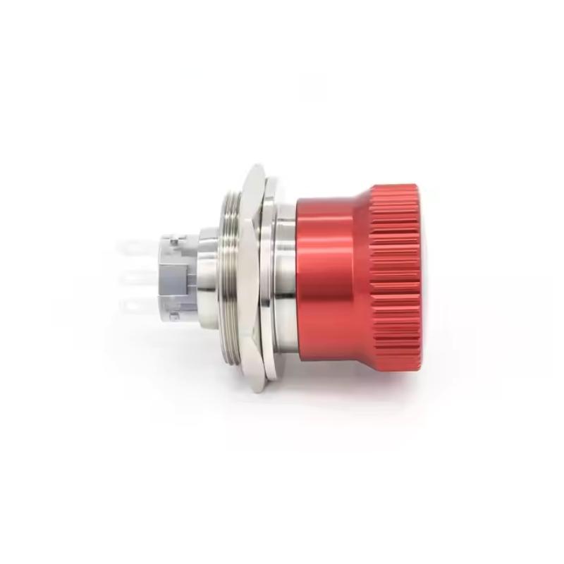 30mm Stainless Steel Emergency Stop Switches 1NO1NC Industrial Production Push Button Switch 220v Control