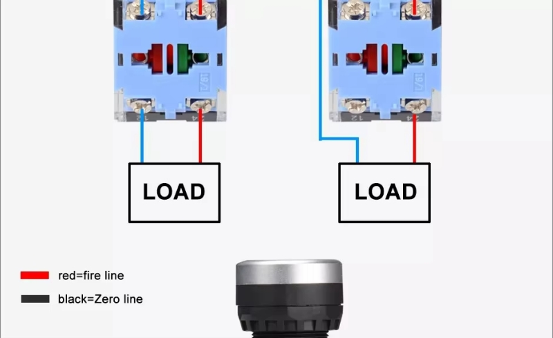 3pdt Emergency Stop Switches Flat Plastic Explosion Proof 220v Electric Key Knob Stay Put Momentary Push Button Switch