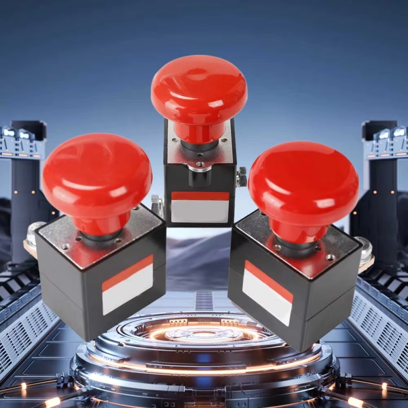 Automatic Emergency Stop Switches Push Button 48V 125A Model ED125 for Electric Car