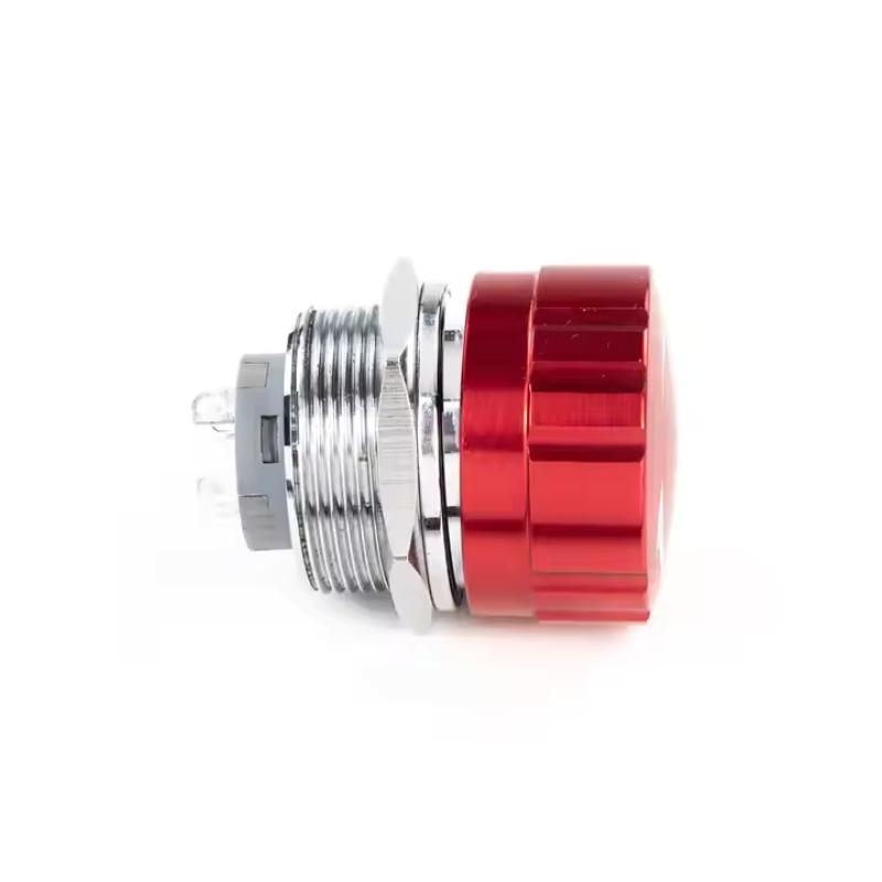 IP65 Waterproof Metal Push Button Switch Mushroom Head Emergency Stop Switches Rotary Reset NO NC 3A 19mm Control