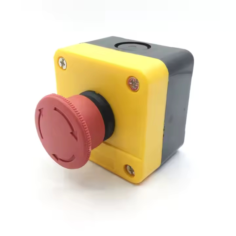 Waterproof Emergency Stop Switches Push Button Switch Control Box NO/NC Red Mushroom Emergency Stop Push Button Switch