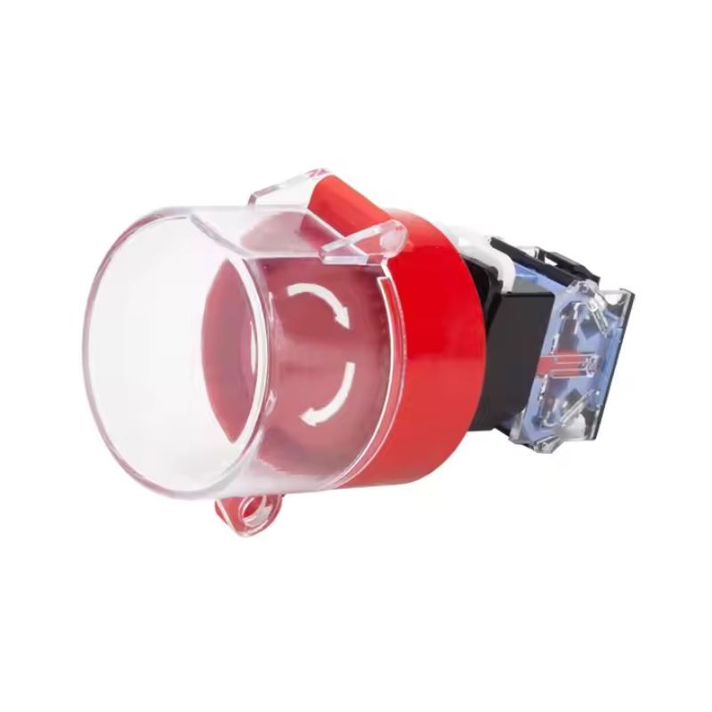 Waterproof Metal Emergency Stop Switches Button With Enclosure Protection Emergency Stop Switch Antifouling Cover