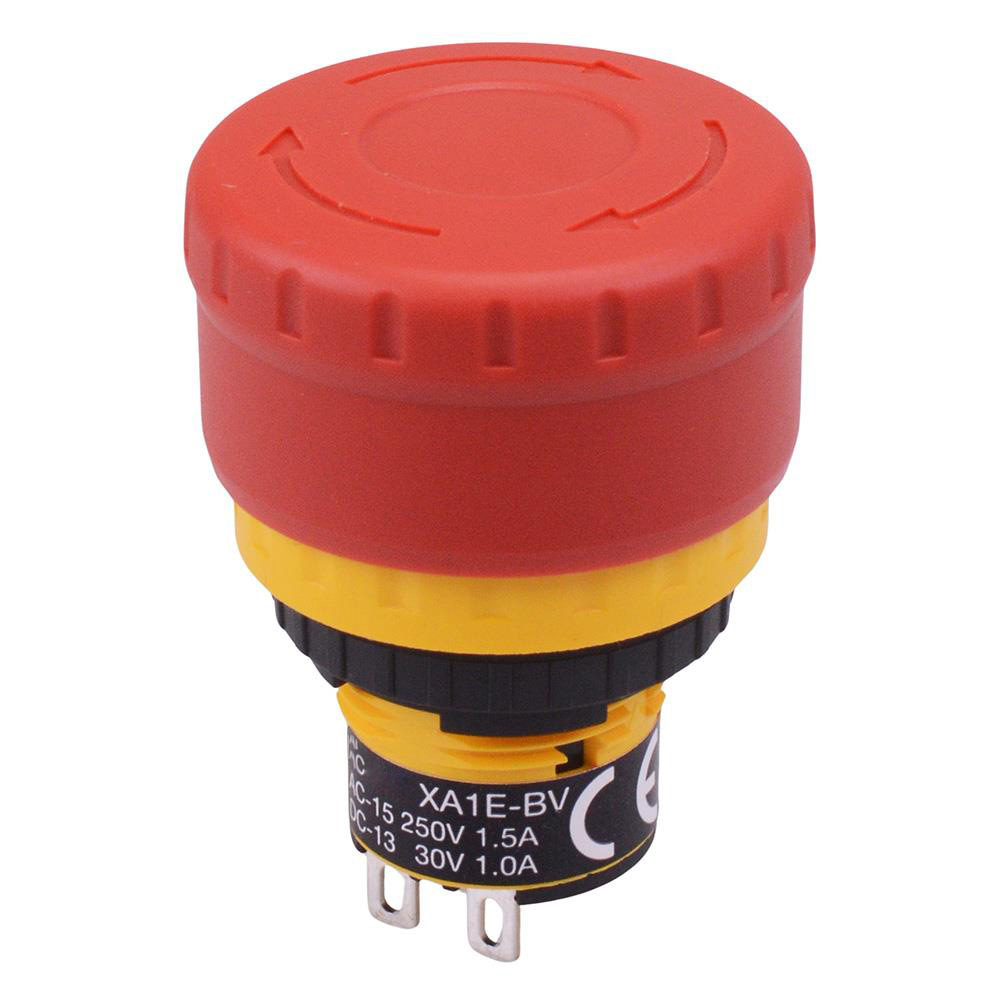 XA1E-BV3U02R Unibody 16mm Emergency Stop Switch 2NC IP65