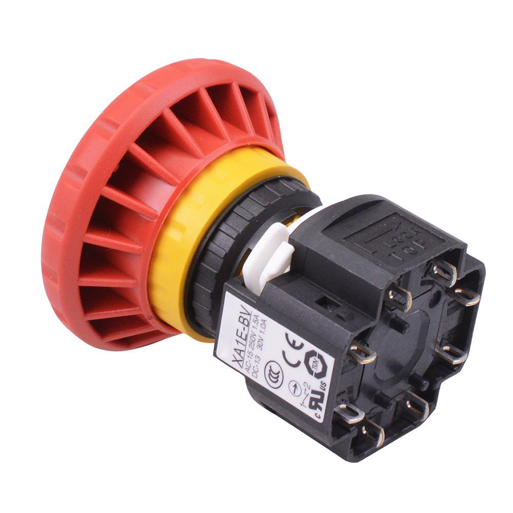 XA1E-BV404R 16mm Emergency Stop Switch 40mm Mushroom 4NC IP65