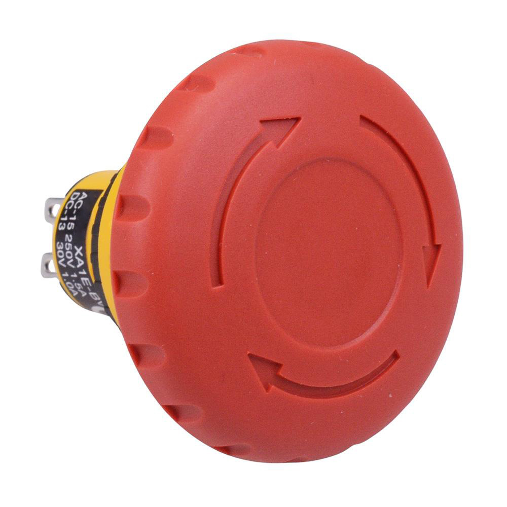 XA1E-BV4U02R Unibody 16mm Emergency Stop Switch 40mm Mushroom 2NC IP65