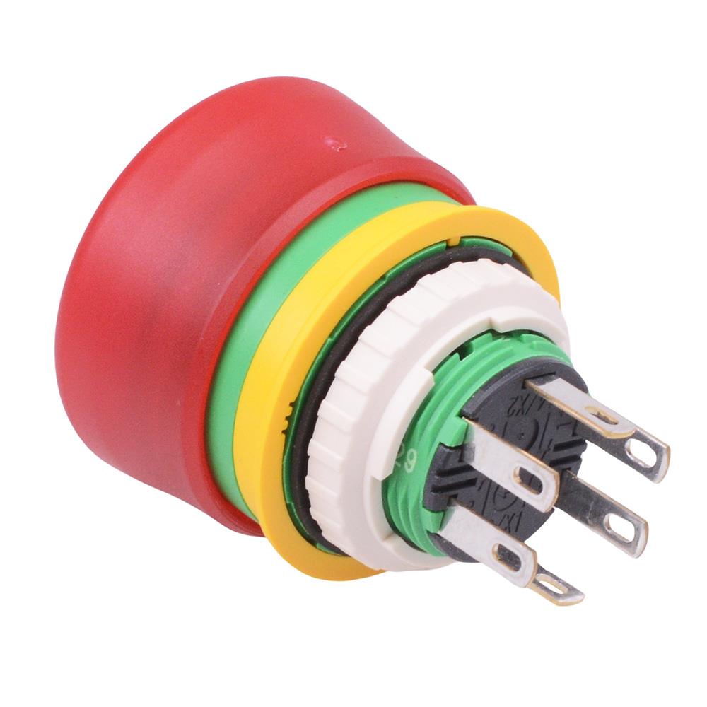 XA1E-LV3SG02Q4TR illuminated Unibody 16mm Emergency Stop Switch 2NC
