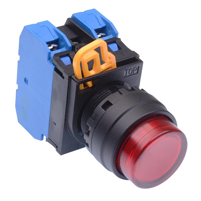 Red 24V illuminated 22mm Momentary Push Button Switch 2NO IP65 YW1L-M2E20Q4R