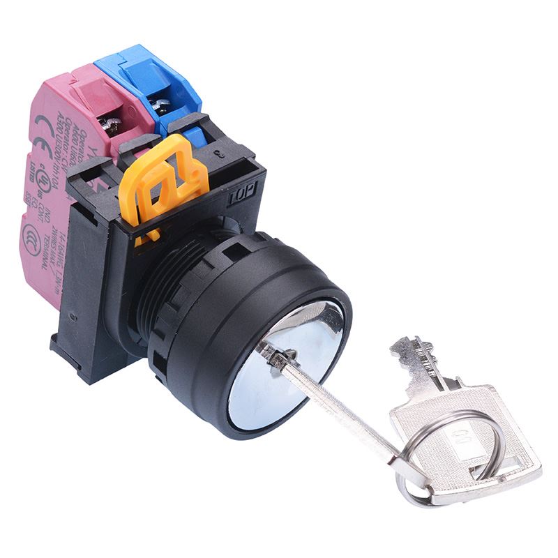 22mm 3 Position Maintained Key Switch 1NO-1NC IP65 YW1K-3AE11N3