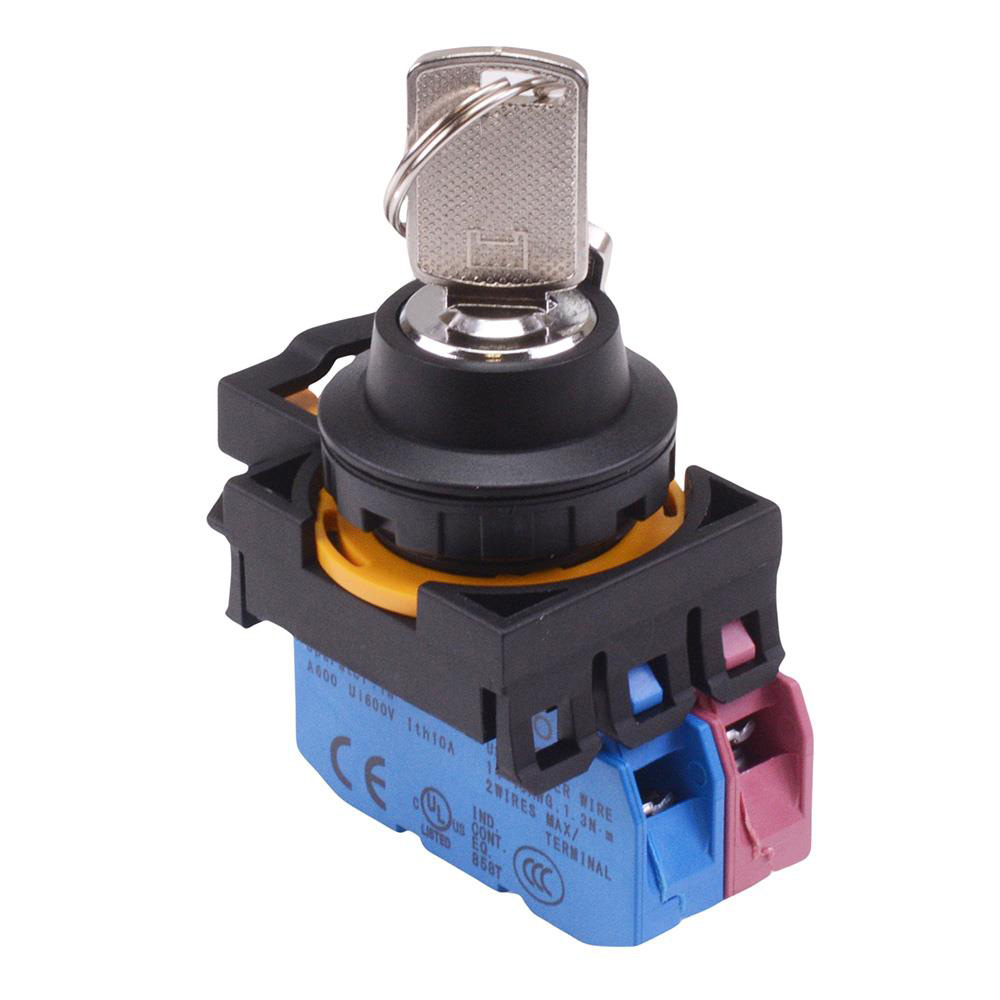 CW1K-3AE11N4 3 Position Maintained Key Switch 1NO-1NC IP65