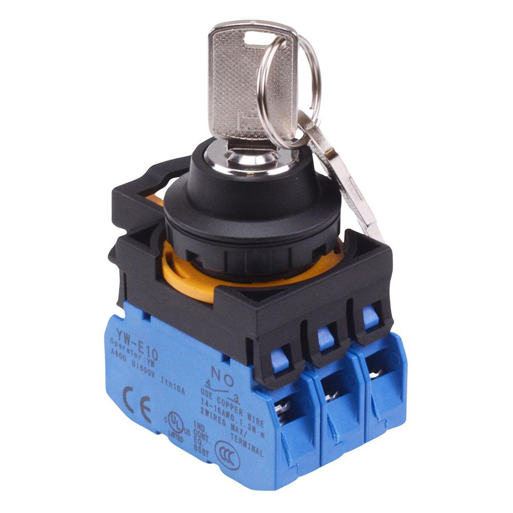 CW1K-3AE30 3 Position Maintained Key Switch 3NO IP65