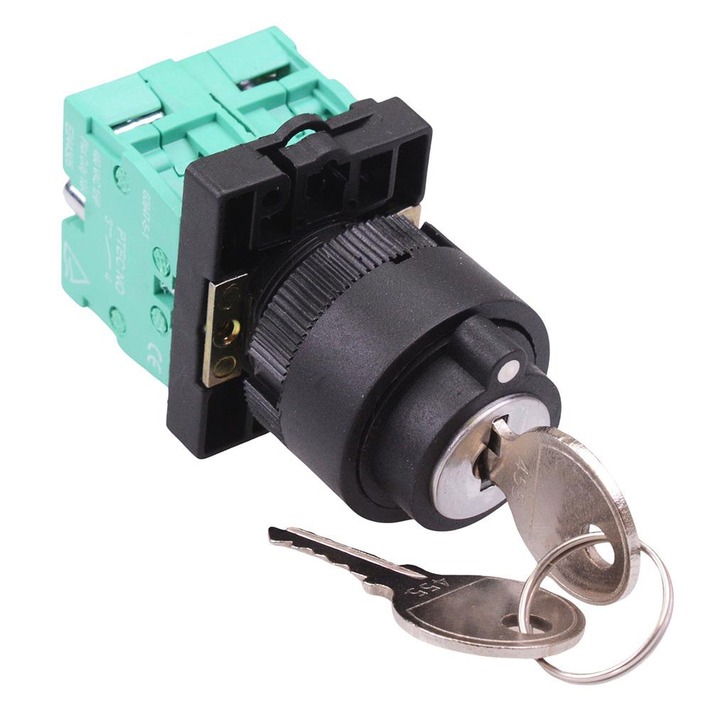 PtecK3CRC 3 Position Plastic Key Switch 10A 2NO
