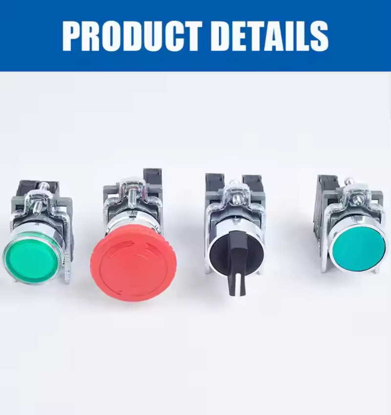 Industrial push button switches XB2 series plastic push button switch 19mm 22mm 25mm 30mm push button