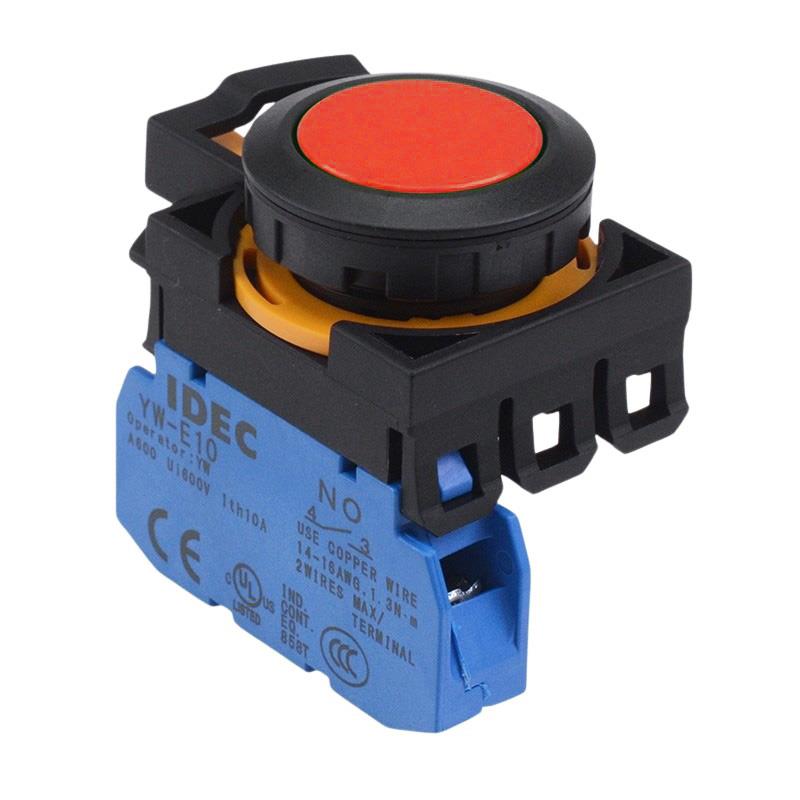 CW1B-M1E10R Red Momentary Push Button Switch 1NO IP65
