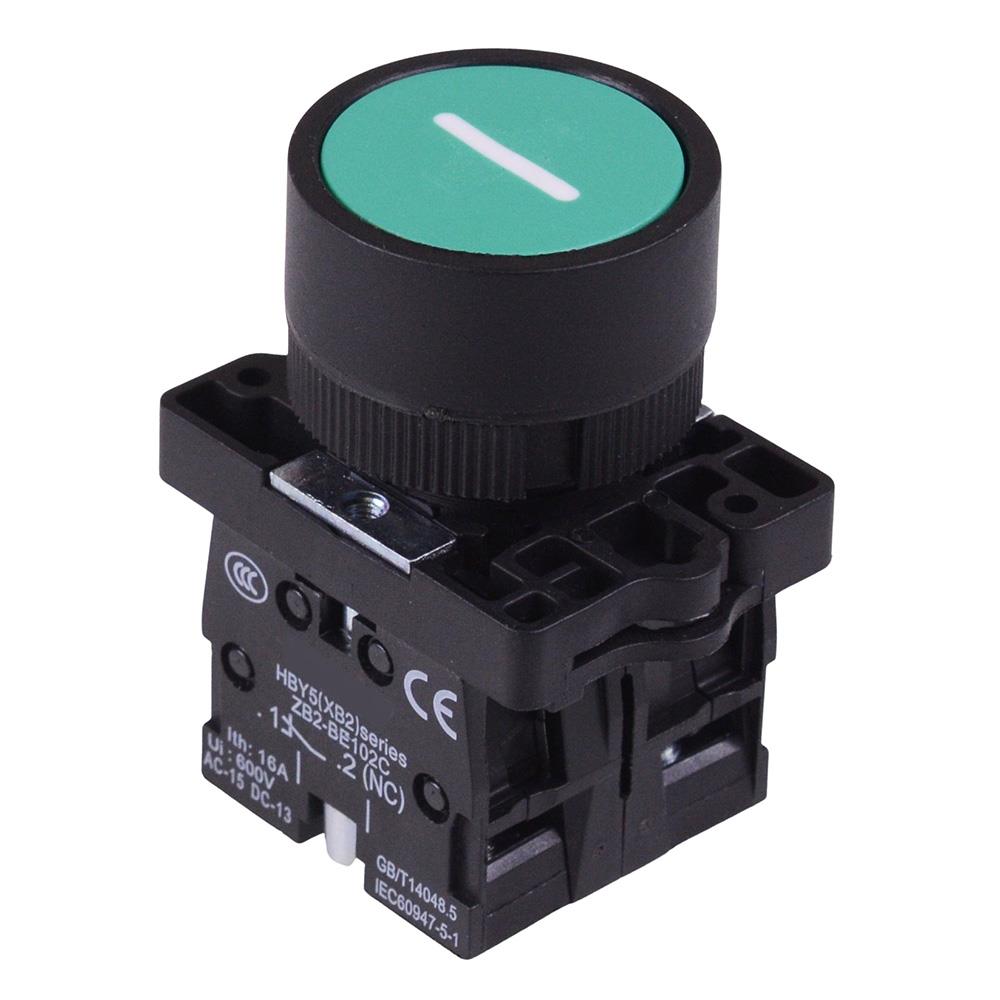 Green Momentary 22mm Push Button Switch White I NO/NC