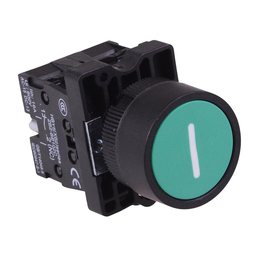 Green Momentary 22mm Push Button Switch White I NO/NC