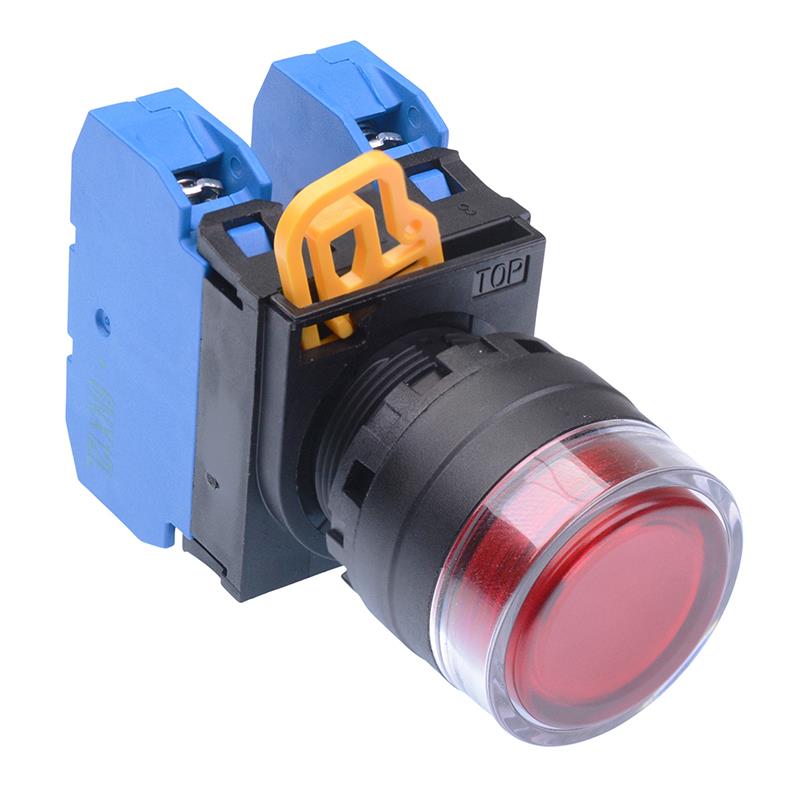 Red 22mm Momentary Shrouded Push Button Switch 2NO IP65 YW1L-MF2E20Q0R