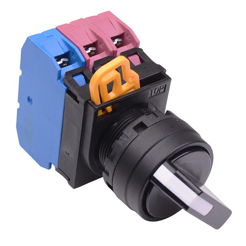 22mm 2 Position Maintained Selector Switch 1NO-2NC IP65 YW1S-2E12
